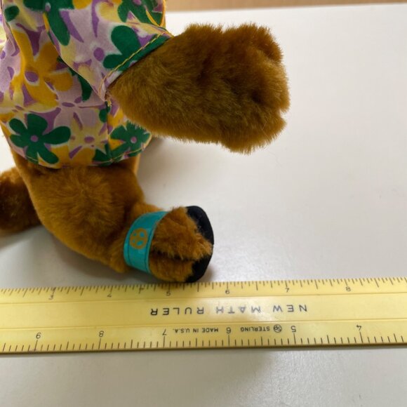 Scooby-Doo Cartoon Network Plush Toy In Floral Shirt - Collectible 10" Stuffed A - Picture 11 of 11